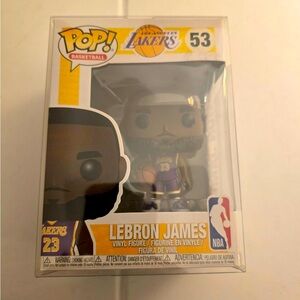 Funko Pop! Basketball LeBron James #53 Purple Uniform New Sealed Protective Case